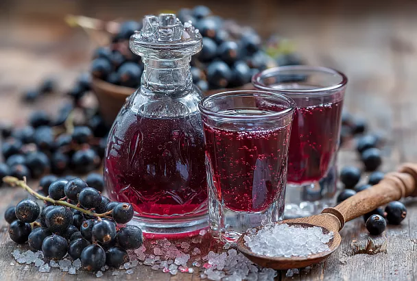 Настойка из заморожённой чёрной смородины: рубиновый аромат без спешки