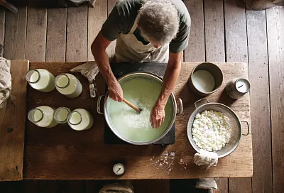 Как из 5 литров молока сделать нежный творог в простой кастрюле