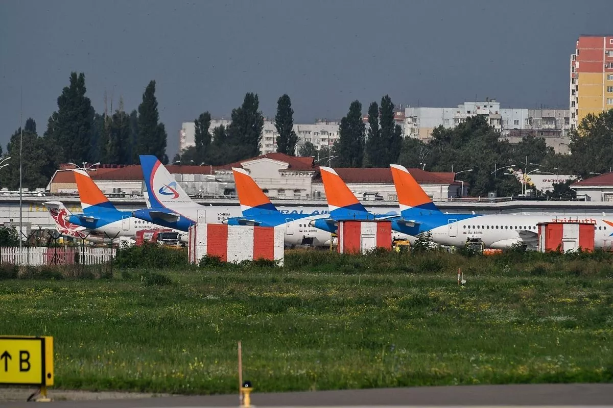 Споттинг на территории Международного аэропорта Краснодар. 