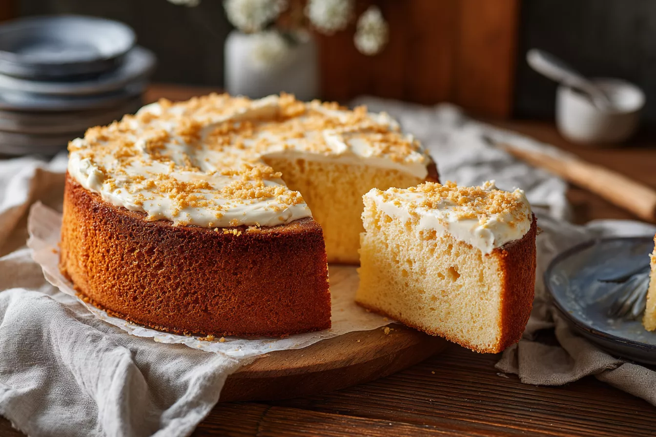 Быстрый бисквитный пирог к чаю – пористый, воздушный, готов за 30 минут вместе с выпечкой 