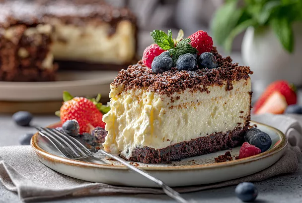 Торт со сметанным кремом без выпечки