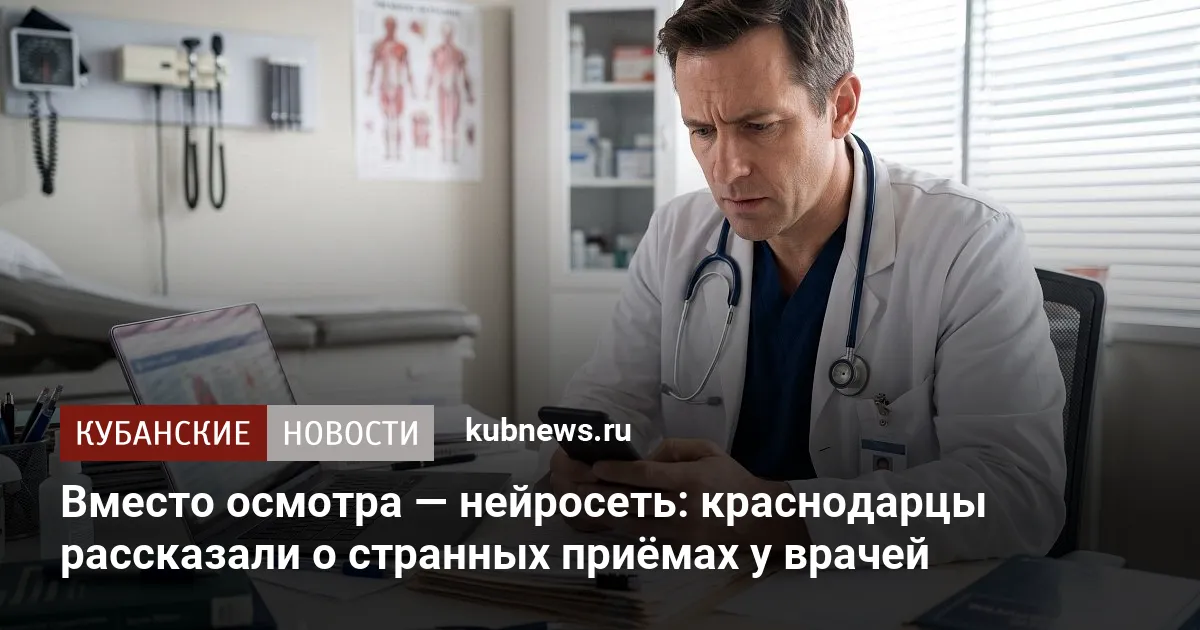 Вместо осмотра — нейросеть: краснодарцы рассказали о странных приёмах у врачей