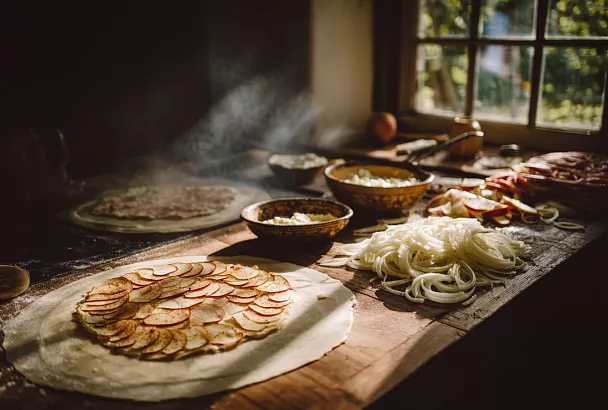 Эльзасский фламмкухен: немецкая пицца