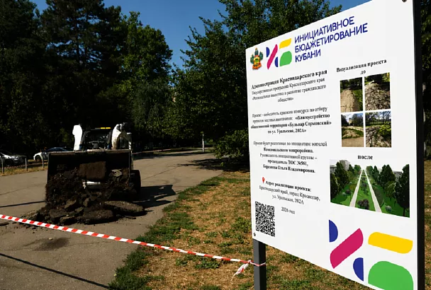 Стартовало благоустройство Сормовского бульвара в Краснодаре