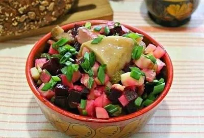 Винегрет «Старорусский» с волшебной заправкой: просто смешал горчичный порошок с уксусом и сахаром