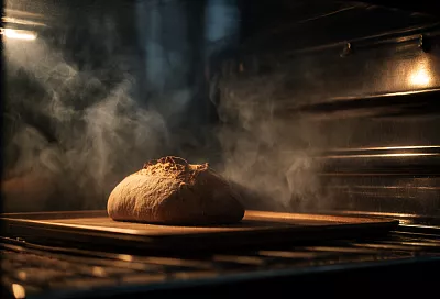 Почему хлеб не получается с тонкой хрустящей корочкой и большими дырками