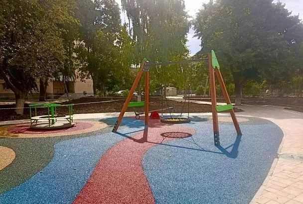 Зону отдыха в Динском районе благоустраивают по нацпроекту