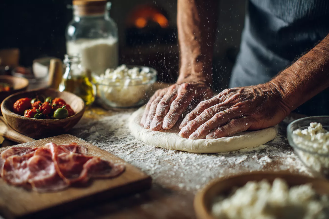 Пицца на скорую руку: тесто с секретом горячей воды