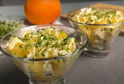 Режу апельсин – и праздничный салат готов! В СССР его подавали в ресторане: ну очень вкусный, а теперь новинка