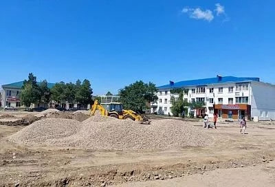 Благоустройство центральной площади Белореченска по нацпроекту «Жилье и городская среда» выполнили на 10%
