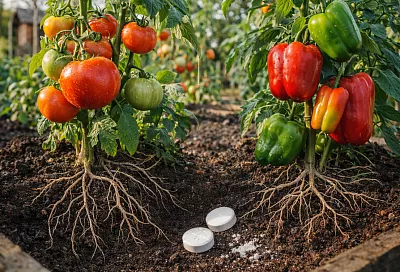 Томаты и перцы поперли в рост от 2 таблеток с аптеки: корни вьются отовсюду, а плоды вкусные и крупные