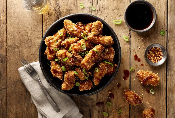 Хрустящие куриные крылышки без костей, как из фастфуда, но вкуснее