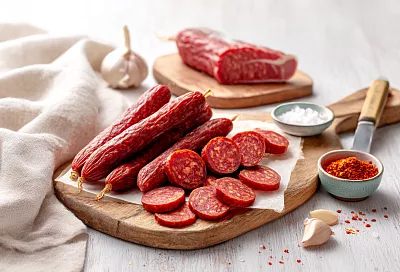 Измельчаю мясо, добавляю специи и сушу в духовке — через пару дней готовы домашние сушёные колбаски 