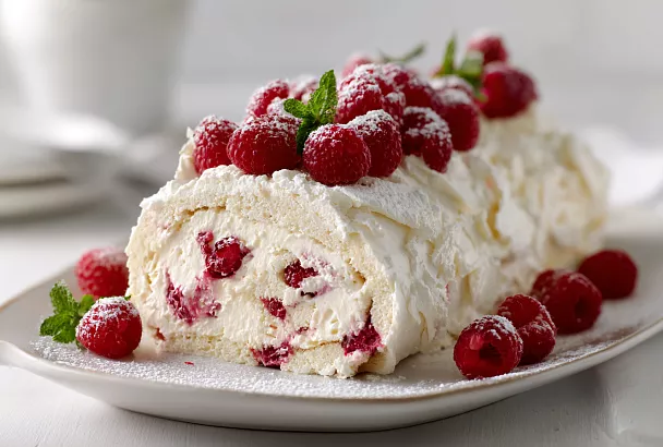 Нежнейший рулет без выпечки за 15 мин — вкусный десерт, который можно даже на диете