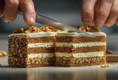 Бакинский торт с грецкими орехами