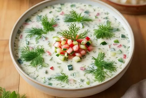 Мои домашние больше не спорят: на квасе или на кефире. Готовлю окрошку, как бабушка, на квасе, а вкус как в детстве