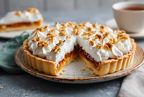 Зачем добавлять крахмал во взбитые белки для идеальной меренги на пироге