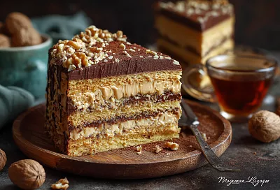 Торт «Золотой Ключик»: быстрый и вкусный рецепт для гостей
