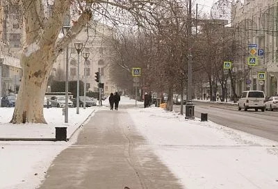 Высота снежного покрова в Краснодаре достигла 6 см