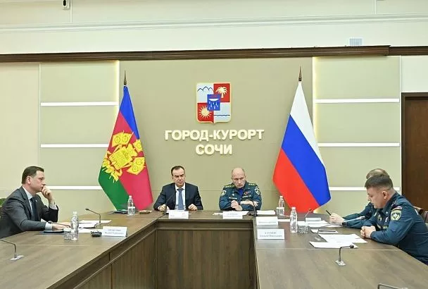 Александр Куренков и Вениамин Кондратьев обсудили подготовку к паводкам в Краснодарском крае