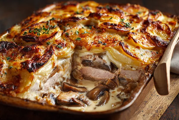 Беру обычную свиную корейку и картошку – через час на столе мясо по-французски, которое исчезает быстрее любого блюда