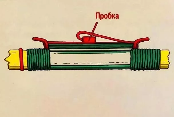 Делаем мотовило для удочки из пробки: всегда острые крючки и леска не путается