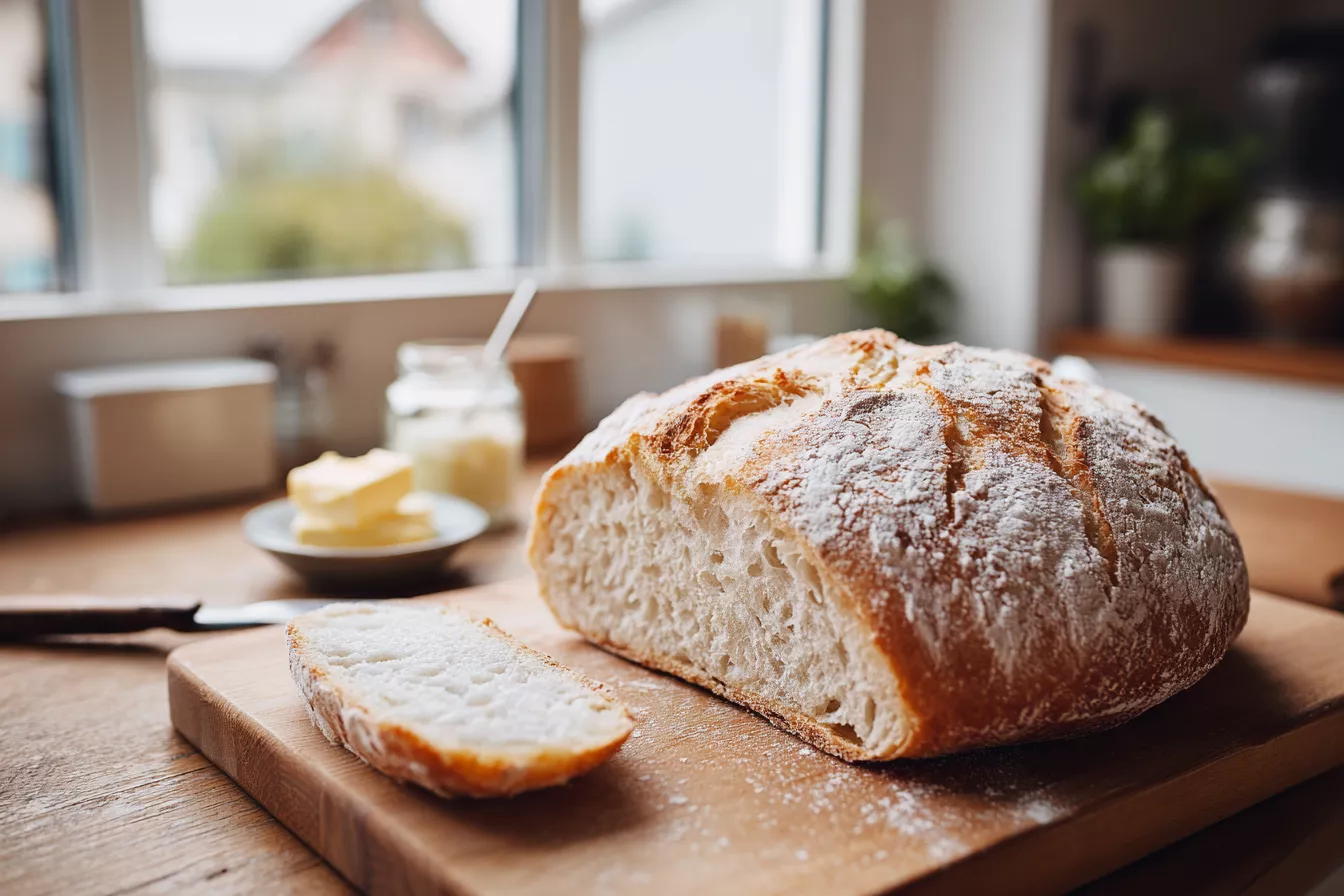 Пышный домашний хлеб в рукаве: тонкая хрустящая корочка без специальных форм