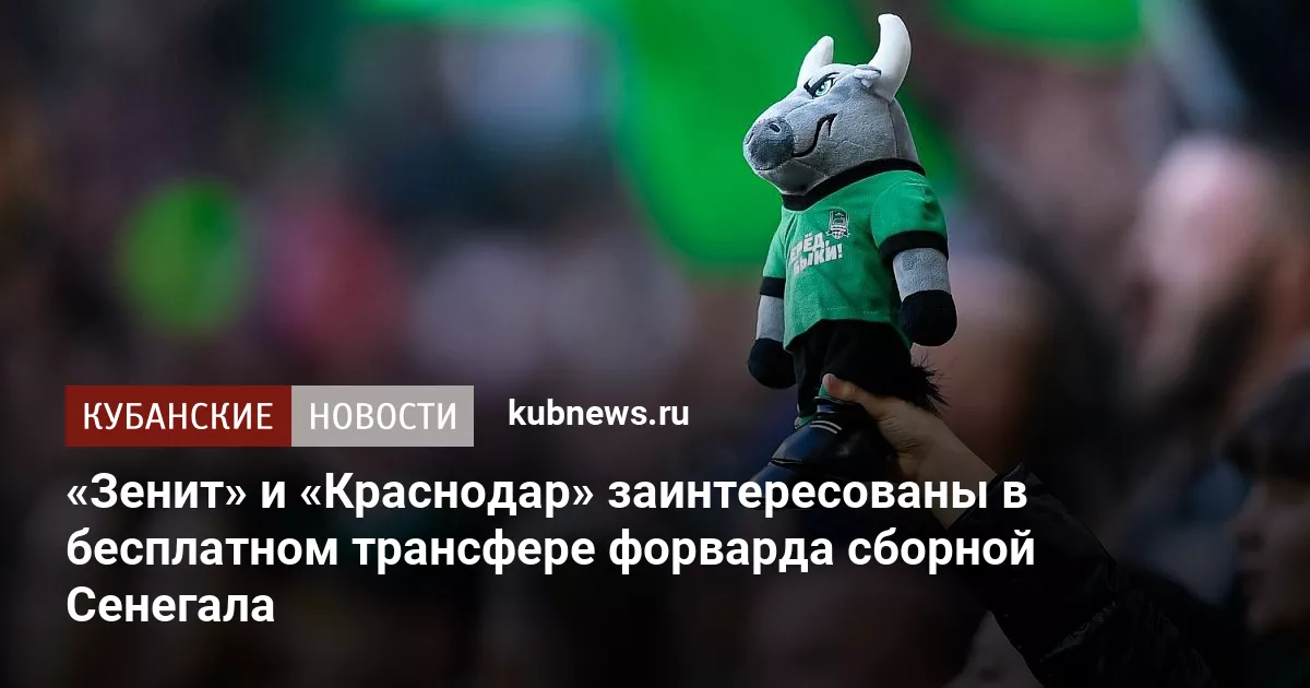«Зенит» и «Краснодар» заинтересованы в бесплатном трансфере форварда сборной Сенегала