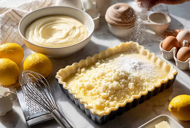 Нежный творожно-сметанный пирог с лимонной цедрой: просто и вкусно