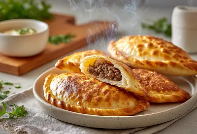 Самые вкусные чебуреки: хрустящая корочка, сочная начинка и идеальное тесто