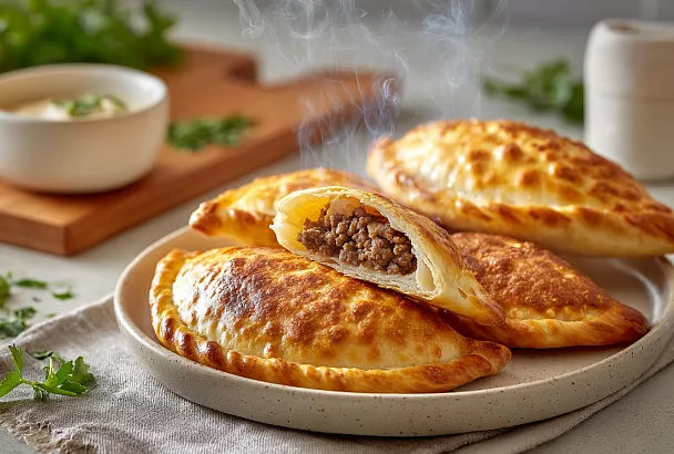 Самые вкусные чебуреки: хрустящая корочка, сочная начинка и идеальное тесто