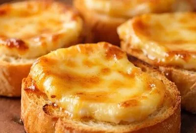 Золотистые и хрустящие брускетты с карамелизованным сыром: простой и вкусный рецепт