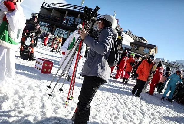 За сутки в горах Сочи выпало более 40 см снега