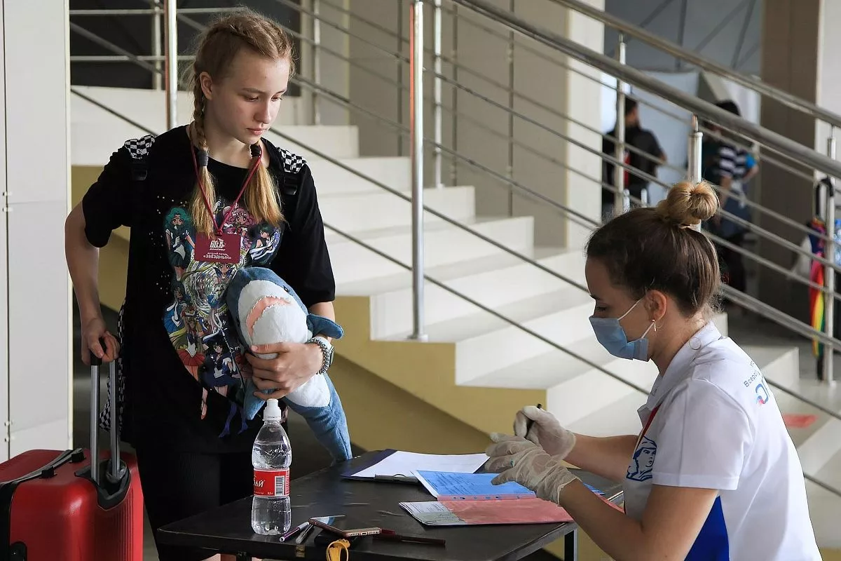 Заезд детей в лагерь