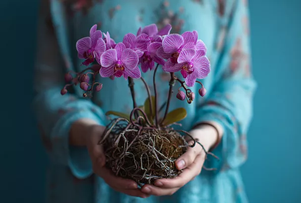 Чеснок и мёд против гнили: как спасти орхидею с погибшими корнями