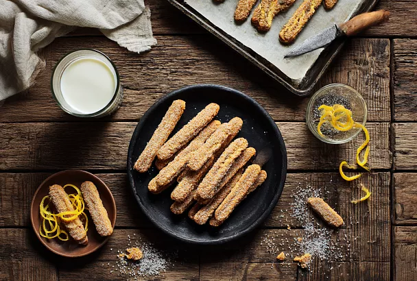 Хрустящее домашнее печенье к чаю