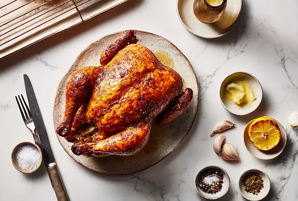 Курица без капли жарки: тонкая хрустящая кожа и сочное мясо, которое не пересушить