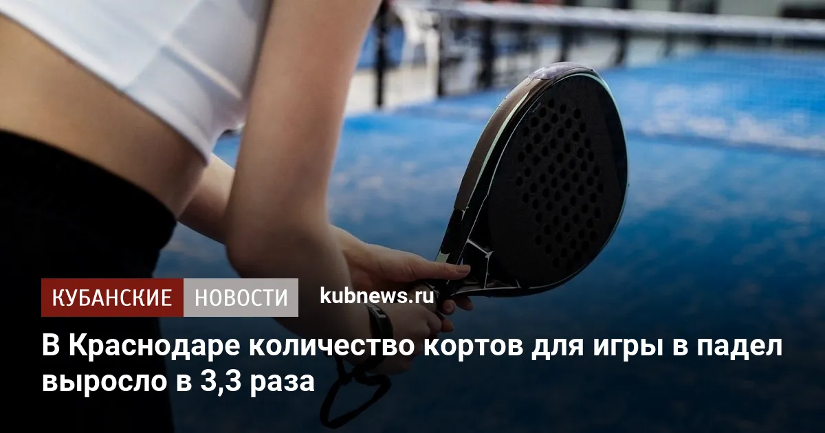 В Краснодаре количество кортов для игры в падел выросло в 3,3 раза