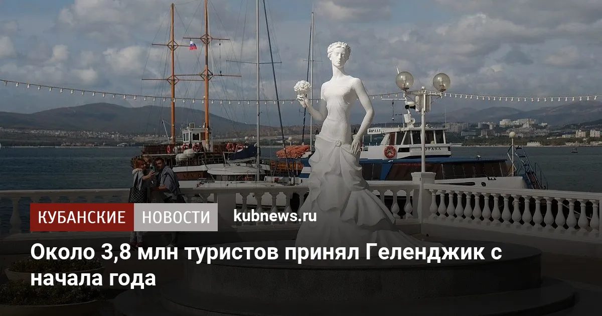 Около 3,8 млн туристов принял Геленджик с начала года