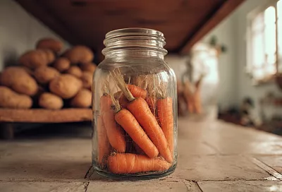 Храню морковь до нового урожая без опилок и песка: сухая банка в подвале — хруст до самой весны