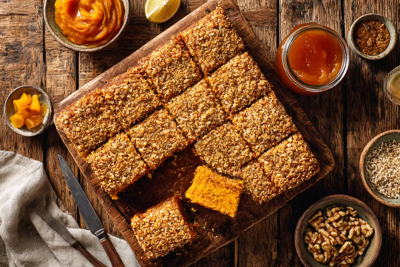 Постный тыквенный пирог, который «маскируется» под пирожные: нежный, пряный и совсем не сухой