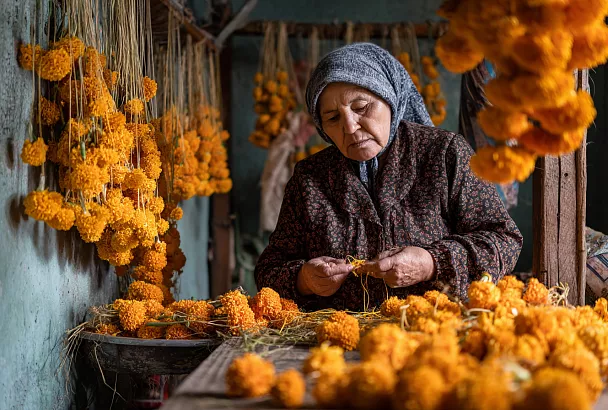 Имеретинский шафран из бархатцев — пряность своими руками