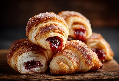 Рогалики с вареньем: нежное тесто и ароматная начинка