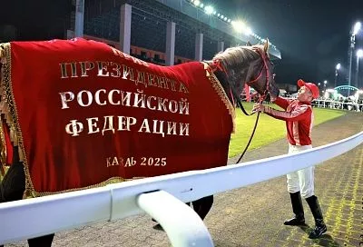 Жеребец из Краснодарского края выиграл приз Президента России на престижных скачках в Казани