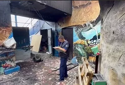 СК показал видео с места пожара на крокодиловой ферме в Ейске