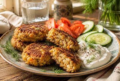 Измельчаю чечевицу с капустой и жарю: котлеты без мяса и яиц отлично держат форму 