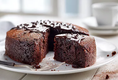 Сумасшедший пирог – влажный, шоколадный, без яиц и масла