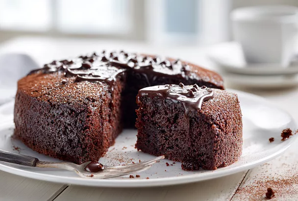 Сумасшедший пирог – влажный, шоколадный, без яиц и масла