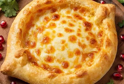 Самый простой и быстрый  хачапури с творогом и сыром на сухой сковороде