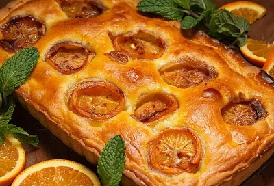 Рецепт апельсинового пирога с легкой кислинкой и приятным пряным вкусом, который готовится всего за час